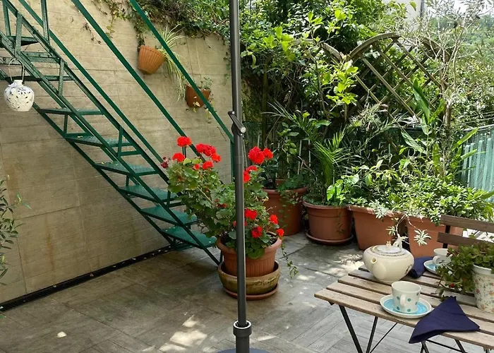 Cozy House With Private Garden - Terrazza Fiorita Apartman Camogli